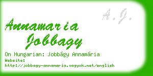 annamaria jobbagy business card