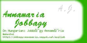 annamaria jobbagy business card